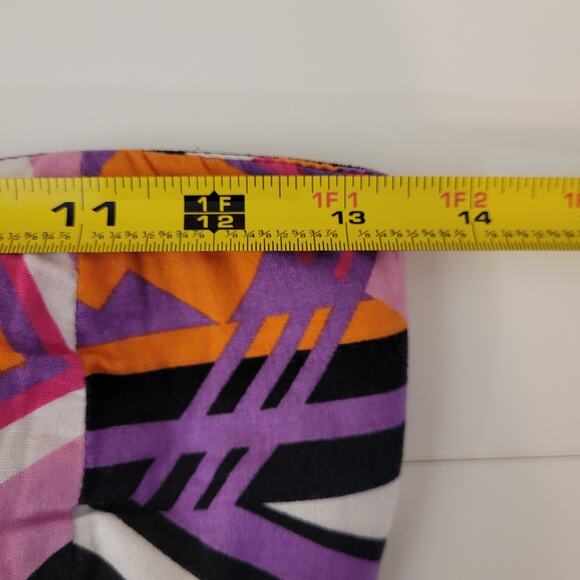 Derek Heart Y2K Strapless A-Line Mini Dress Multicolor Pink Geometric Large - Picture 7 of 9